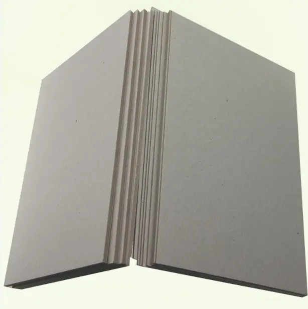 फैक्टरी मूल्य 450-2400gsm ग्रे बोर्ड पेपर/बैक कोर बोर्ड पेपर पुनर्नवीनीकरण बोर्ड