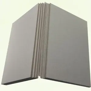 Precio de fábrica, papel de tablero gris de 450-2400gsm, tablero reciclado de papel de tablero trasero