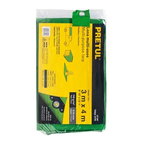 Tenda in tela di polietilene verde 3X4 m 110G-m2 4 unità Per scatola di marca PRETUL