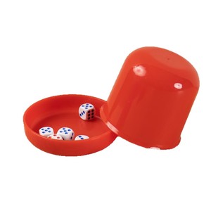 <b>Dice</b> Cup <b>Set</b> With <b>Dice</b> Round Colorful For Bar KTV Entertainment Games - Product Image 3