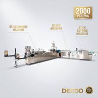 Machine d'enroulement haute vitesse 2000 pièces/min pour bâtonnets en papier, longueur réglable, garantie 1 an, moteur servo Inovance, éprouvé en Europe