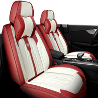 Ensemble complet de coussins en PVC, accessoires d'intérieur de voiture, décoration de siège de voiture, luxe, Version 9D, Sport, housses de siège de voiture, nouvelle collection 2023