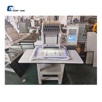 Machine à broder professionnelle GT, vente en gros d'usine, machine à broder à tête unique 9/12/15 aiguilles