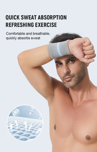 Bracelets de fitness personnalisés en coton, haute élasticité, protège-poignets de sport pour femmes et hommes - Product Image 4