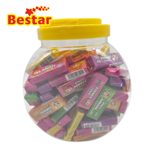 BESTAR Caramelos de Frutas Cuadrados Suaves y Masticables al <span class=keywords><strong>por</strong></span> <span class=keywords><strong>Mayor</strong></span> en Tarro, Caramelos Suaves con Sabor a Frutas Chinas, Deliciosos y Coloridos, Snack de Caramelos Masticables - Product Image 2