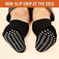 Chaussettes personnalisées pour jeunes diabétiques, hommes, femmes, unisexe, amples, antidérapantes, extra larges, pour pieds enflés, surdimensionnées, très extensibles, mi-mollet