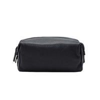 Tas Makeup Kulit Kustom Pabrik, Tas Perlengkapan Mandi Pria untuk Perjalanan, Tempat Kuas Makeup dan Alat Cukur