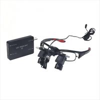Mincheng 5x Ergo Dental Loupes with Lights Small 5w Clip-on Flip Head Lamp Neurosurgical Magnifying Glass