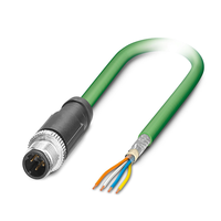 Cable Ethernet Industrial Profinet M12 con Codificación D de 4 Pines a RJ45 Cat5e, Cable de Red Blindado IP67 para Automatización de Máquinas PLC