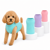 Manteau pour chien en coton uni respirant, style décontracté, toutes saisons, vêtements pour animaux de compagnie