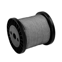 Câble métallique galvanisé 7*19 8mm 10mm 12mm, câble de levage souple, câble anti-torsion, câble de grue, câble métallique robuste