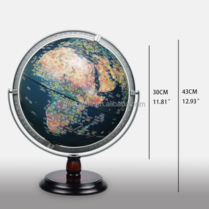 <span class=keywords><strong>Mapa</strong></span> físico del mundo, globo de alivio, entrega rápida, 30cm, 12 pulgadas - Product Image 2