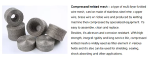 Maille en fil d'acier inoxydable tricotée - Panneaux à mailles haute densité pour filtration, défoaming et réduction du bruit - Product Image 6