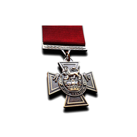 Prix d'usine Médaille personnalisée 2D/3D de la Première Guerre mondiale et de la Seconde Guerre mondiale, britannique et allemande, avec ruban, et trophées, plaqué or antique