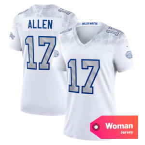 Nueva Camiseta de Fútbol Americano para Mujer, Estilo Buffalo, Números 17 Josh Allen, 86 Kincaid, 4 Cook, 58 <span class=keywords><strong>Milano</strong></span>, 0 Coleman, Blanca, Cosida - Product Image 3