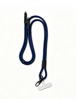 Câble USB de données Type-C tressé en nylon à chargement rapide, cordon tour de cou réglable de 150 cm, prix d'usine