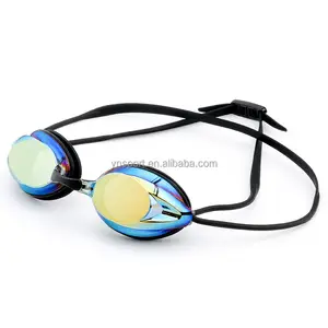 Erwachsene Antifog Professional Schwimm brille Schwarze Schwimm brille mit Ohr stöpseln Nasen clip Galvanik Silikon Schwimm brille