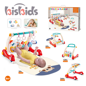 Neuer 4-in-1 Spielzeug-Babywalker <span class=keywords><strong>Baby</strong></span>-Gym Musikalisches Keyboard-Klavier Weiche Spielmatten Kinder-Teppich Spielmatte - Product Image 5
