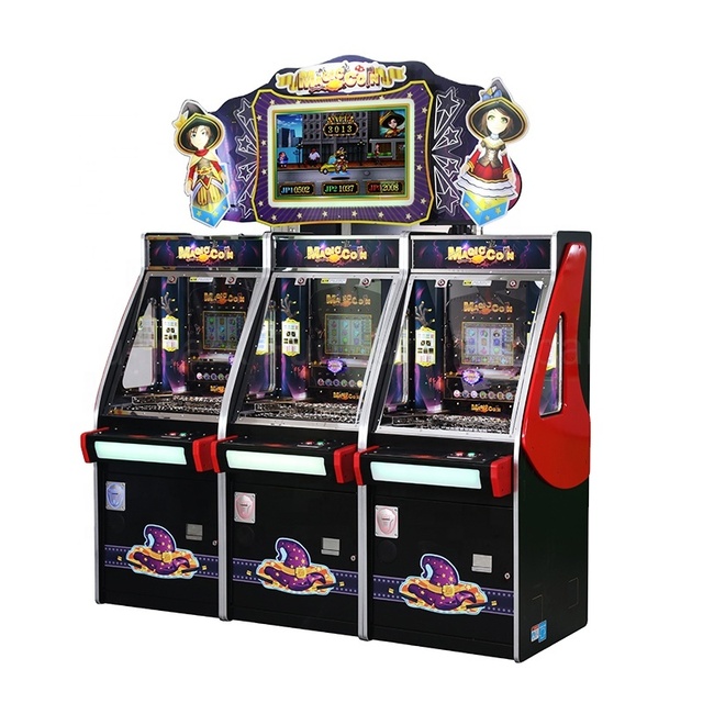 Soure Factory Direct Sale Arcade Game Ticket Redemption Game with Bonus Hole & Coin Pusher Game Coin Operated