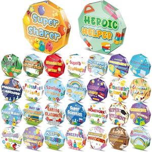 30 trophées de remise de diplôme modernes en acrylique transparent, plaques inspirantes, cadeaux légers pour enfants, étudiants, fournitures de classe - Product Image 1