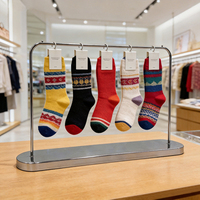 Présentoir de Comptoir en Métal Argenté OEM pour Chaussettes, Petit Support de Présentation pour Magasin de Vêtements