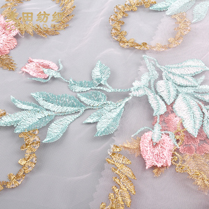 Bán chạy nhất nhà máy chất lượng cao mềm thủ công thêu mẫu thiết kế với vải lưới cho cô gái ăn mặc - Product Image 5