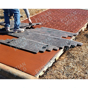 Molde de Rodillo para Concreto con Estampado <span class=keywords><strong>Vertical</strong></span> Decorativo, Molde de Concreto con Textura de Piel Suave, Venta al por Mayor de Fábrica Futian - Product Image 2
