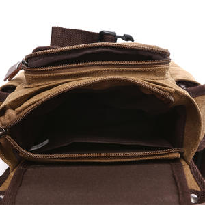 <span class=keywords><strong>Mugu</strong></span> Style britannique Sac de taille pour hommes Kangbang Canvas Leg Waist Bag avec fermeture à glissière Factory Direct One Piece Dropshipping - Product Image 2