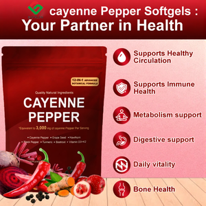 <strong>Cayenne</strong> <strong>Pepper</strong> Extract Softgel <strong>Capsules</strong> Private Label Best Price 240 <strong>Cayenne</strong> <strong>Pepper</strong> Supplement Vitamin K2 +D3 - Product Image 5