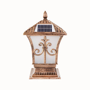 Lampioni a Colonna LED a <span class=keywords><strong>Energia</strong></span> <span class=keywords><strong>Solare</strong></span> per Ville, Cortili e Giardini - Illuminazione Paesaggistica per Esterni - Product Image 1