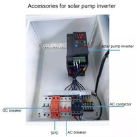 Convertisseur de fréquence variable (VFD) solaire 3KW 5.5KW 7.5KW 11KW 15KW 380V pour contrôle de moteur, hybride MPPT DC AC 0-500Hz