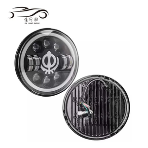 JHS 7 pouces phare Led 75W étanche Ip68 feux de croisement Halo anneau Angle oeil conduite lumière phare rond pour Ford Ranger Jeep - Product Image 4