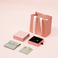 Boîte cadeau collier fait main avec logo personnalisé emballage pour bijoux bracelet bagues tiroir papier carton boîte à bijoux