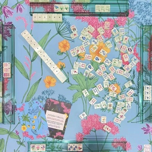 Mahjong moderne personnalisé avec des perles <span class=keywords><strong>de</strong></span> matcha et des tuiles en acrylique luxueuses, <span class=keywords><strong>table</strong></span> <span class=keywords><strong>de</strong></span> <span class=keywords><strong>poker</strong></span> portable par la marque Designer Garden Glow - Product Image 6