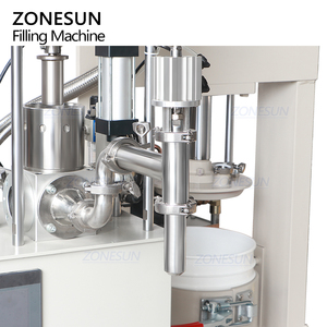 Selladores de servomotor ZONESUN, máquina de llenado de exfoliación corporal de pasta de alta viscosidad con máquina de descarga hidráulica - Product Image 4