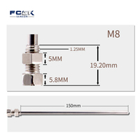 K Type 0-400 Degree 150mm High Temperature Thermocouple Sensor for Industrial Furnace Temperature Instrument