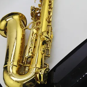 Fornecimento de fábrica por atacado instrumentos de sopros personalizados baixo baixo barato saxofone colorido saxofone alto profissional