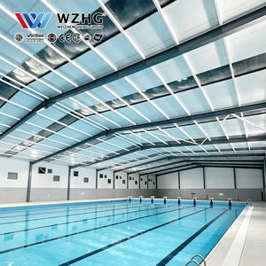 Bâtiments sportifs aquatiques préfabriqués avec structures en acier pour les développements de piscines intérieures et les programmes de loisirs - Product Image 1