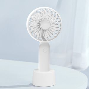 Mini Handheld Fan With Base USB Rechargeable Portable Desk Fan DC Motor Hands-Free Operation Local Use - Product Image 2