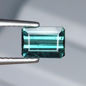 Turmalina verde natural, corte esmeralda, piedra preciosa suelta, cristal verde para la fabricación de joyas, anillo, colgante - Product Image 3