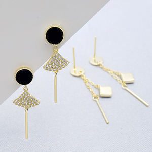 Pendientes de Plata de Ley 925 al por mayor, pendientes de ónix negro para mujer, pendientes de plata 925, joyería fina - Product Image 3