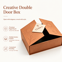 Boîte cadeau rigide pliable personnalisée avec logo en feuille d'or, en carton rigide de luxe, auto-érectible, à double porte magnétique, recyclée