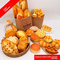 Pain de simulation en PU souple à rebond lent, avec fonction sonore, en forme de baguette ou de coquille, personnalisable, pour une interaction ludique