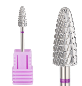 Fraise conique professionnelle en carbure de tungstène de 3/32 po pour le retrait du vernis gel et de l'acrylique, pour manucure électrique - Product Image 5