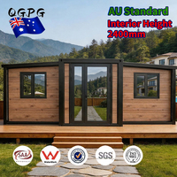 Casa Contenedor Expandible Prefabricada Aislada de 20 Pies, 2 Dormitorios, Diseño Moderno, Construcción de Vivienda Portátil para Edificio de Oficinas