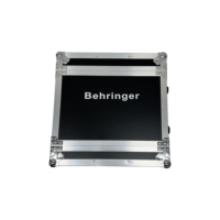Flight case portable sur mesure 19 pouces 4U pour équipement de mixage, amplificateur audio et rack de sonorisation, avec poignée extractible et roulettes
