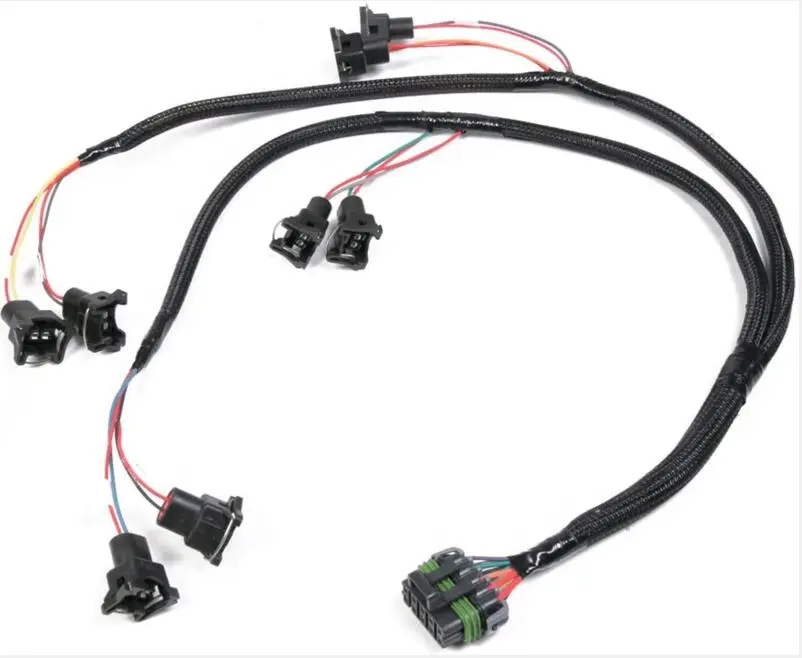 Universal EV1 EFI Boschs AS Injektor Bahan Bakar Kabel Harness untuk Holley 558-200 V8 Over Manifold