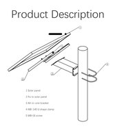 Installation rapide IP65 kit de caméra CCTV batterie lithium-ion système solaire pour caméra de sécurité