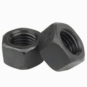 Visserie en acier au carbone zingué noir, fabrication ODM/OEM en Chine, selon la norme ASTM A194, avec écrou de grade 2H, pièces de machine DIN934 - Product Image 2
