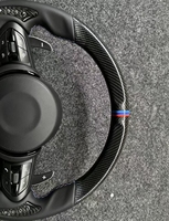 Volant de direction en fibre de carbone modifié pour BMW Série F (3, 4, 5, 6, 7), X1, X2, X3, X4, X5, X6 – Amélioration sportive de l'ancien au nouveau modèle
